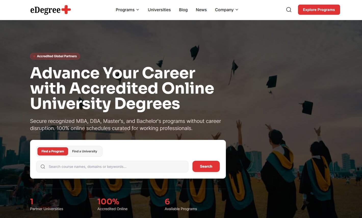 eDegree Plus | Accredited Online University Degrees
